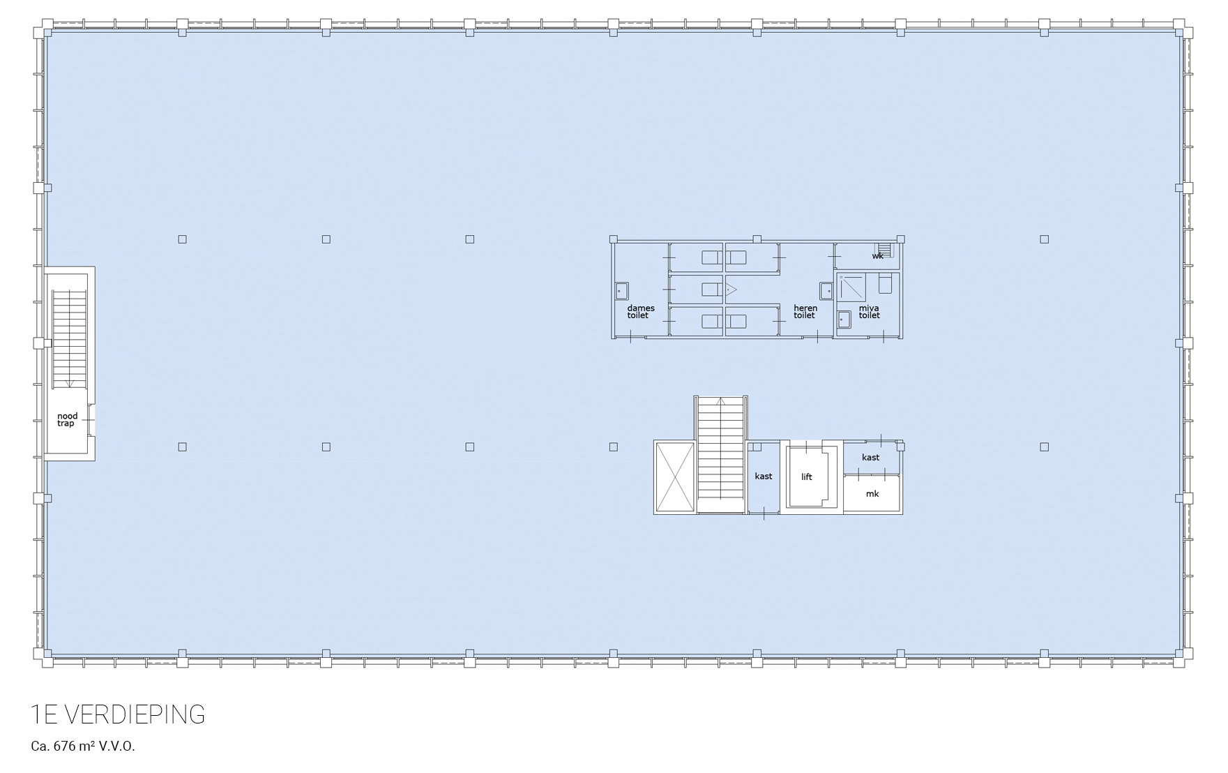 Plattegrond 1e verdieping